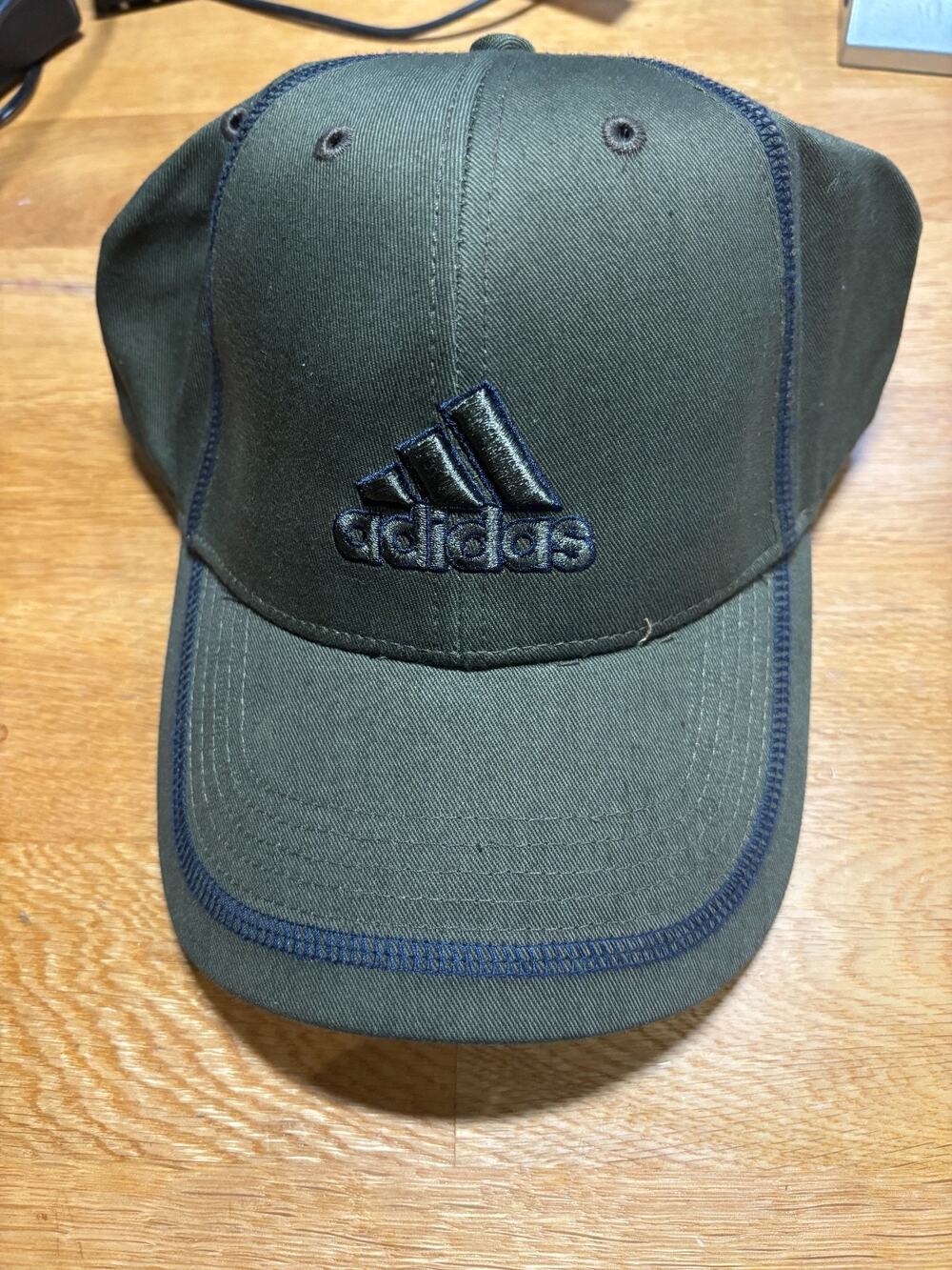 Adidas Men’s Abrams Cap Olive Green Black Embroidered Logo Adjustable Hat